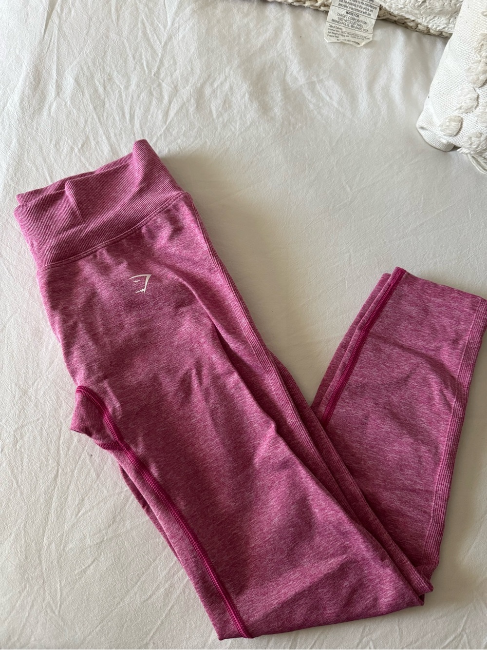 Gymshark Kids Raspberry Pink Seamless Leggings